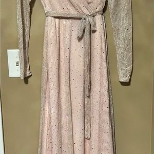 Rose gold formal dress